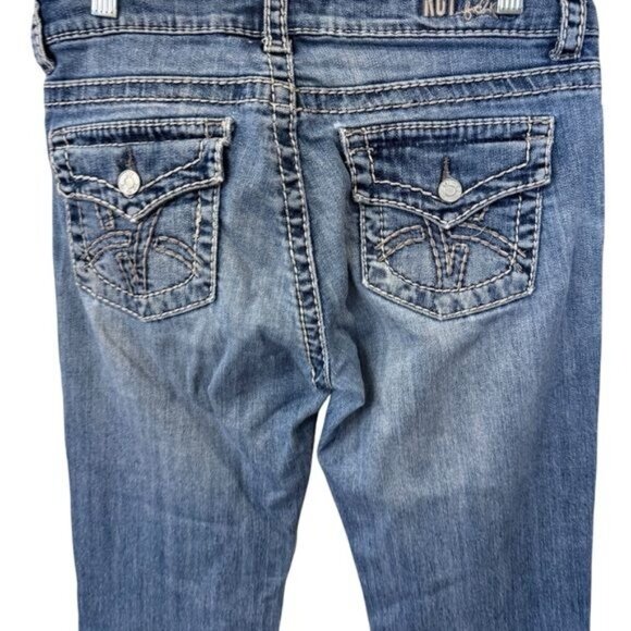 Kut from the Kloth Women’s Jeans Accent Pocket Boot Cut Medium Wash Size 4 Denim - Picture 4 of 16